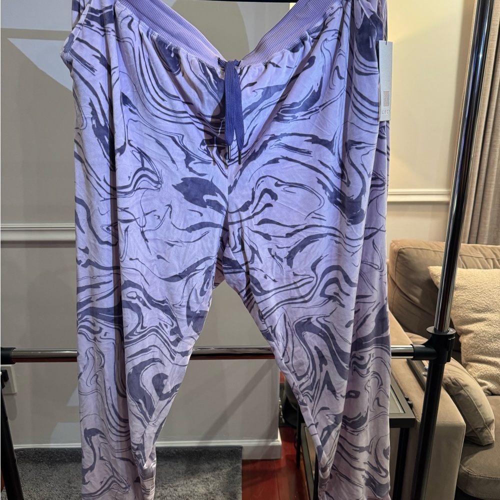 LuLaRoe Purple Swirl Track Pants